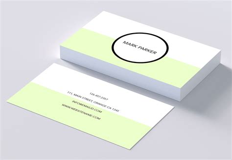 simple elegant business cards